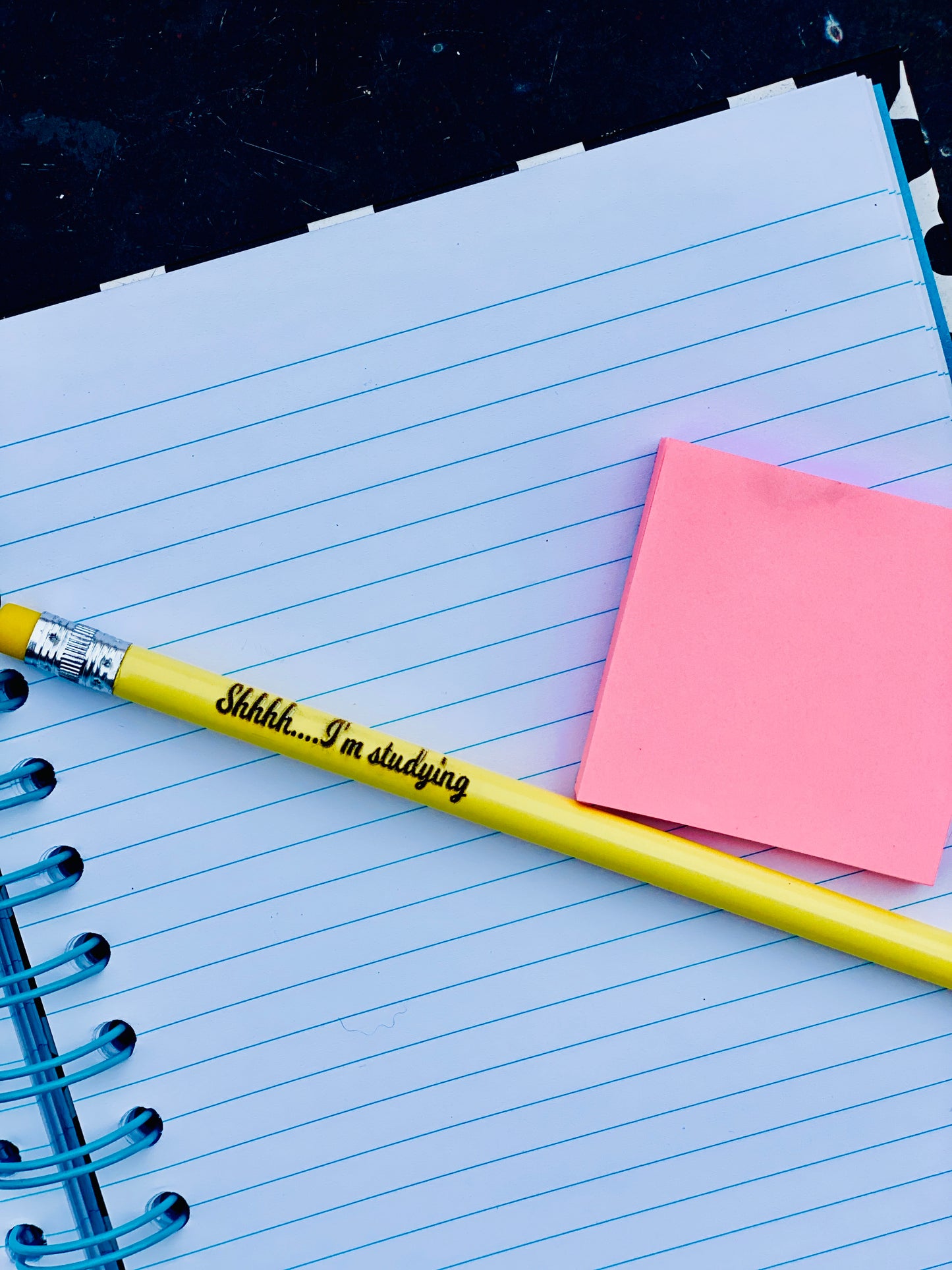 Pencils - Engraved With "Shhh...I'm studying" - 5 Pack