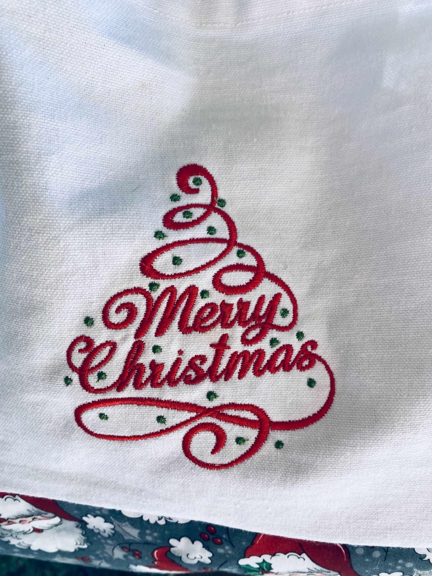 Glitter Gray Santa Tote Bag