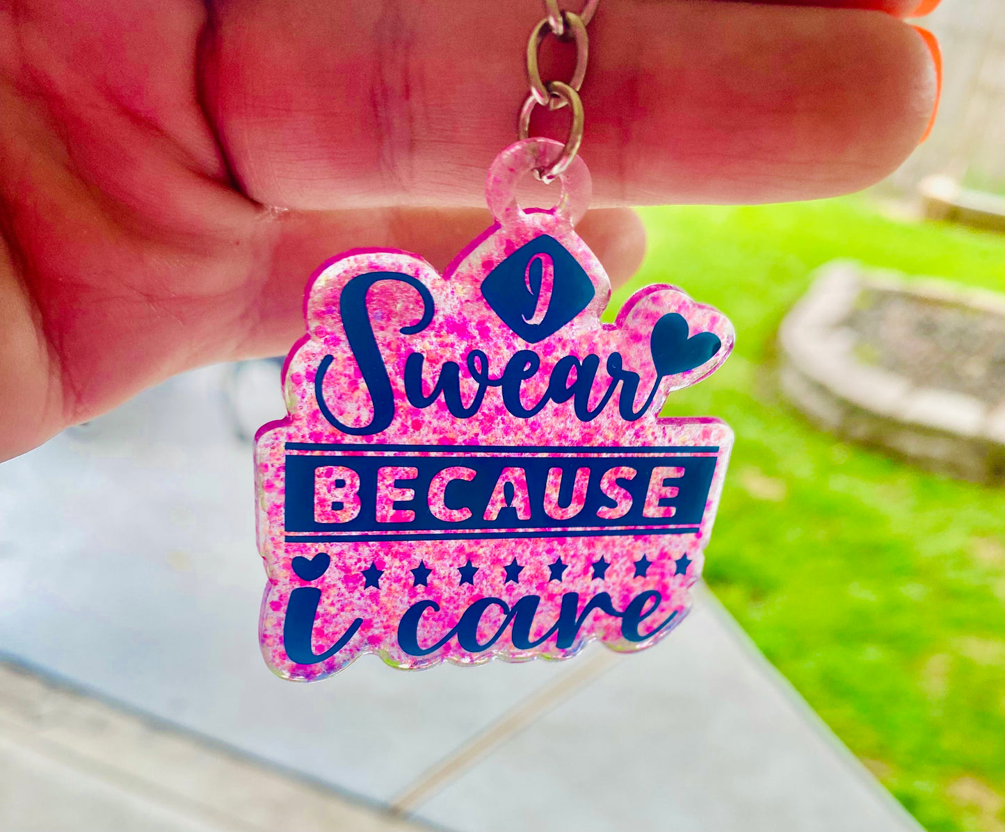 Keychain - I Swear Because I Care