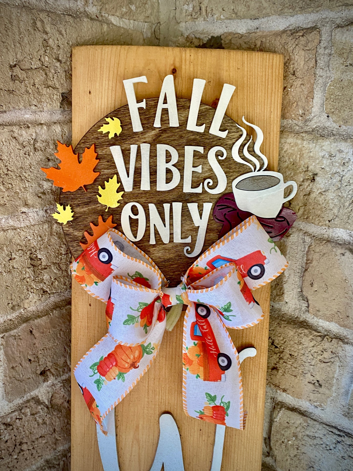 Fall Vibes Welcome Board Topper