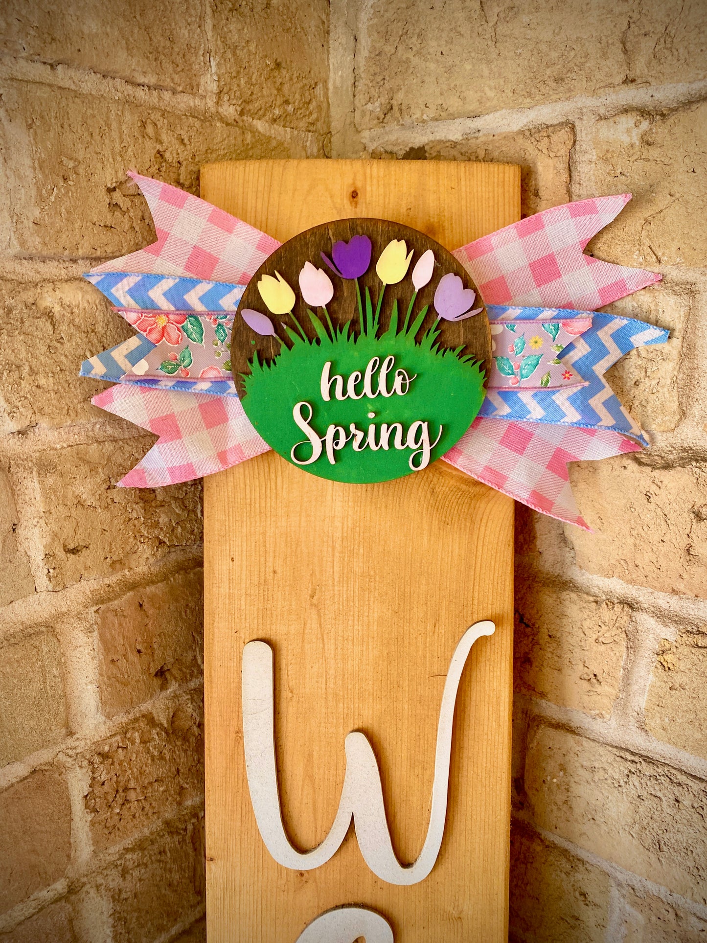 Hello Spring Welcome Board Topper