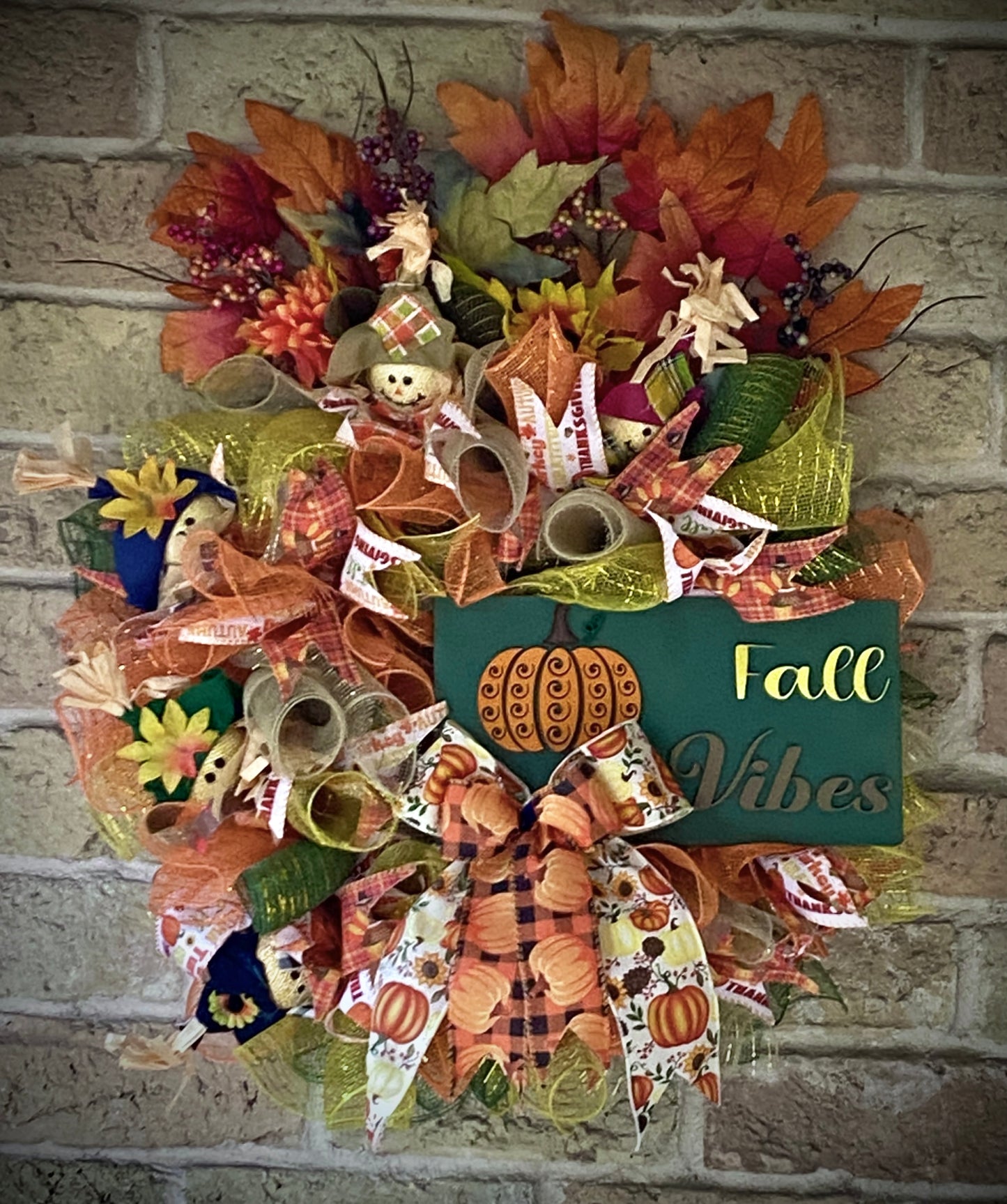 Fall Vibes Porch Wreath